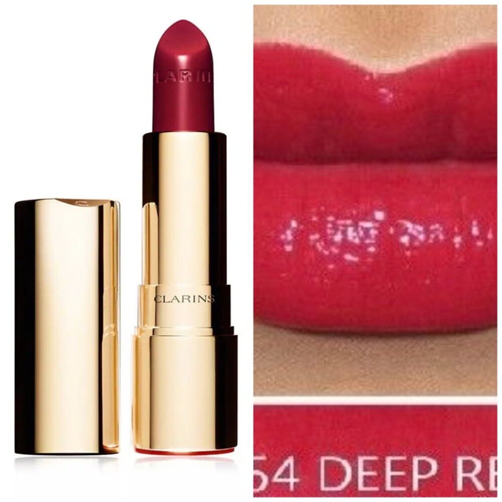 CLARINS Joli Rouge Lipstick 754 DEEP RED - Flawed box